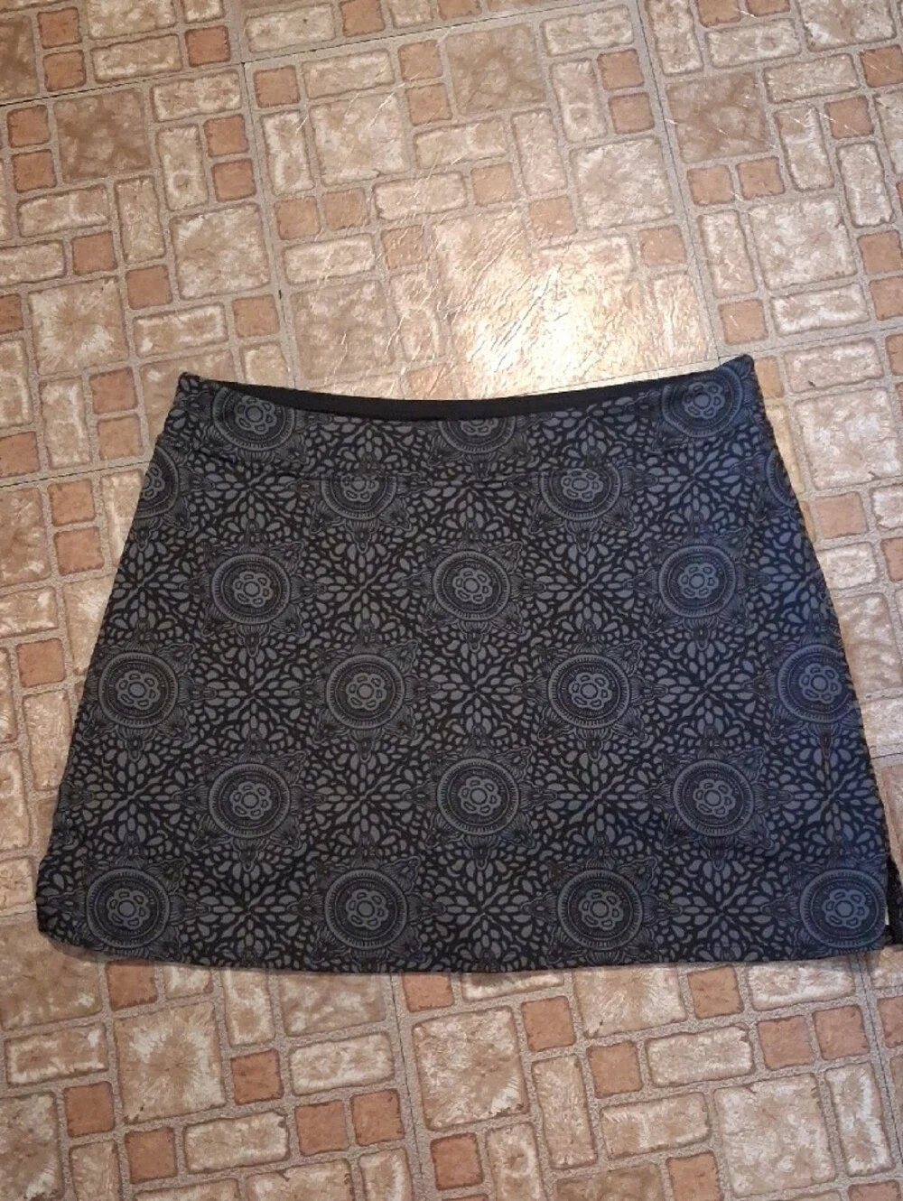 Tranquility by Colorado Clothing Black Printed Skort